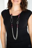 Pleasant Promenade Purple Necklace