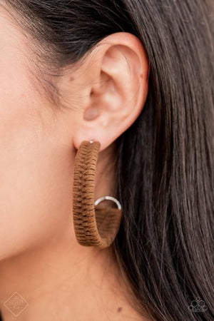 Rural Guru - brown - Paparazzi earrings