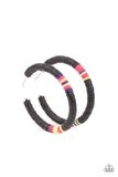 Colorfully Contagious-Black Hoops