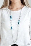 CACHE Me Out - Blue - Necklace & Earrings