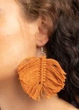 Macrame Mamba - Brown - Earrings