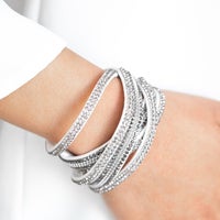 Royal Razzle Wrap Bracelet-White