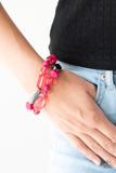 Rockin Rock Candy- Pink  Stretch Bracelet