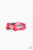 Rockin Rock Candy- Pink  Stretch Bracelet